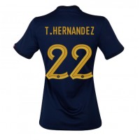 Frankrike Theo Hernandez #22 Hemmatröja Kvinnor VM 2022 Korta ärmar